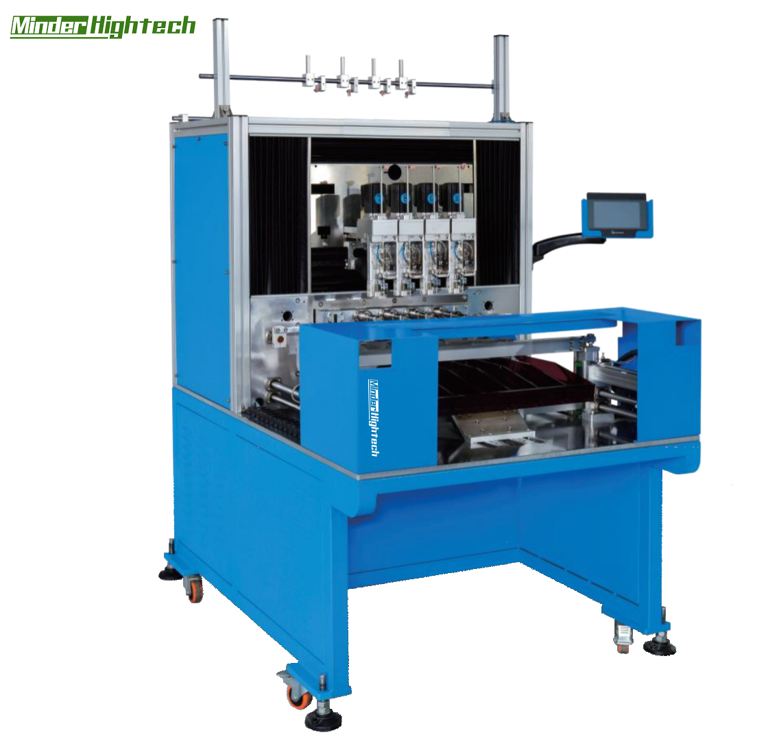 4 Spindle precision spreading stripping and winding machine