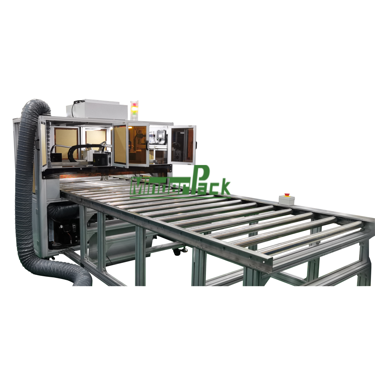 Conveyor type 4 head plasma cleaning line