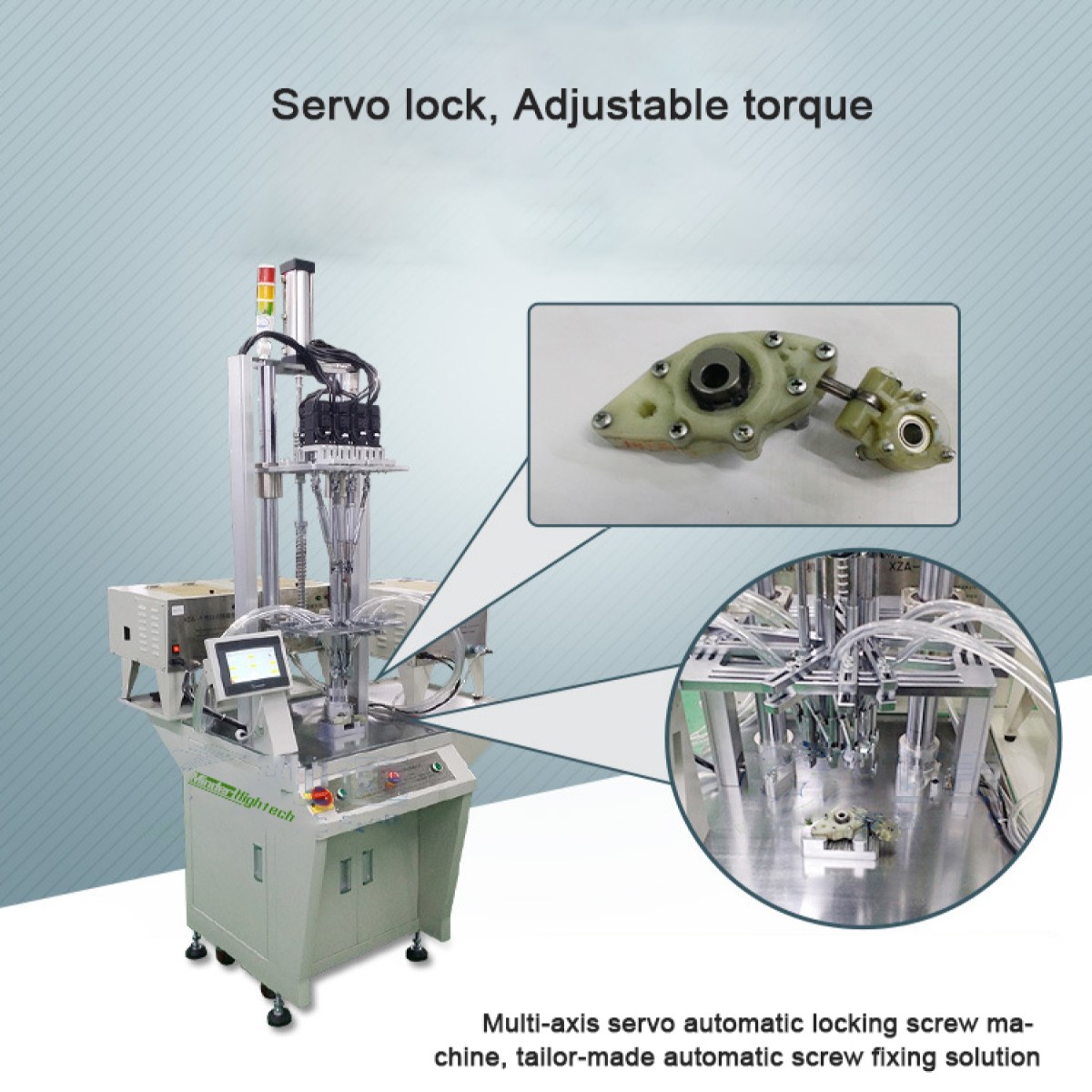 Benchtop screw locking machine